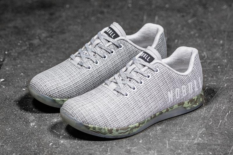 Men's Nobull Heather Forest Trainers White | SG C2212T
